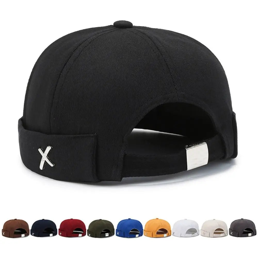 Cotton Brimless Docker Cap – Adjustable Unisex Beanie Hat Brimless Docker Cap SWANS