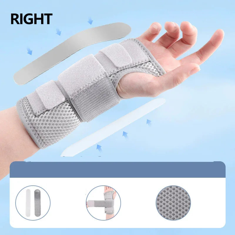 SWANS Wrist Brace with Splint – Adjustable Hand Support Wrist Support Brace SWANS Gray-Right L