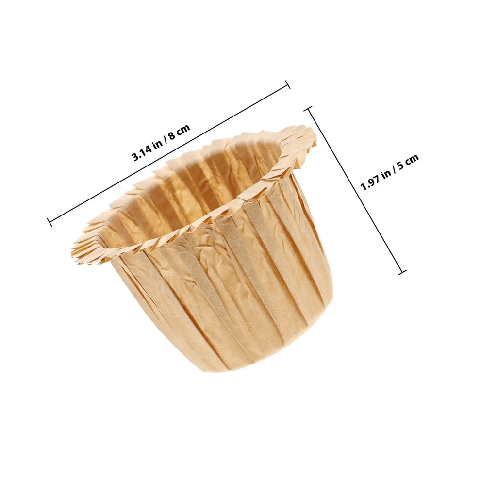 30-Pack Golden Cupcake Liners – Elegant Paper Baking Cups Cupcake Liners SWANS Golden
