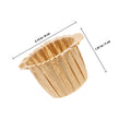 30-Pack Golden Cupcake Liners – Elegant Paper Baking Cups Cupcake Liners SWANS Golden