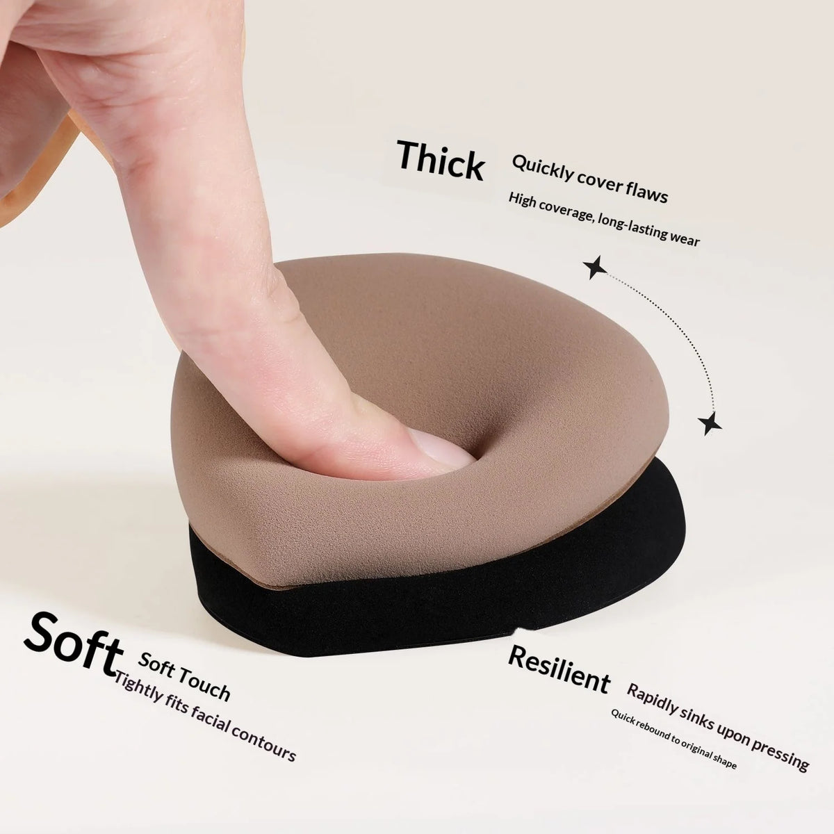 TAMGDUO Marshmallow Air Cushion Makeup Blender Sponge Makeup Blender Sponge SWANS
