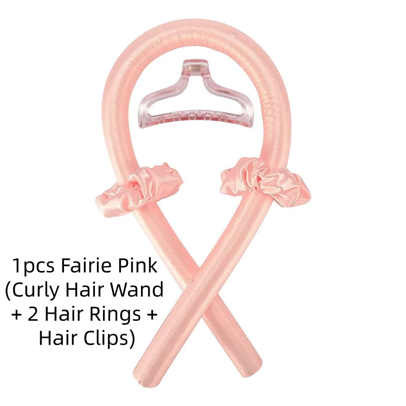 Foam No-Heat Sleeping Hair Curlers – Big Wave Styler 1/3/5pc Hair Curl Styler SWANS 1pcs Fairie Pink