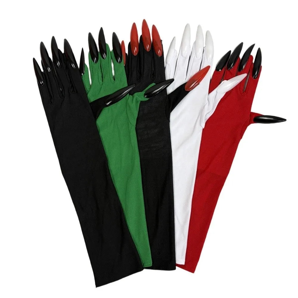 Halloween Ghost Claw Gloves – Long Nail Cosplay Opera Gloves Costume Gloves SWANS