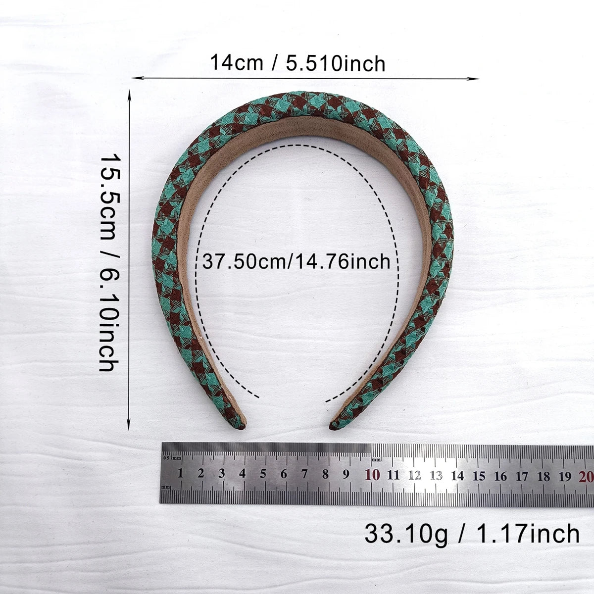 Vintage Lattice Wide Sponge Headband – Women's Hair Hoop Wide Sponge Headband SWANS