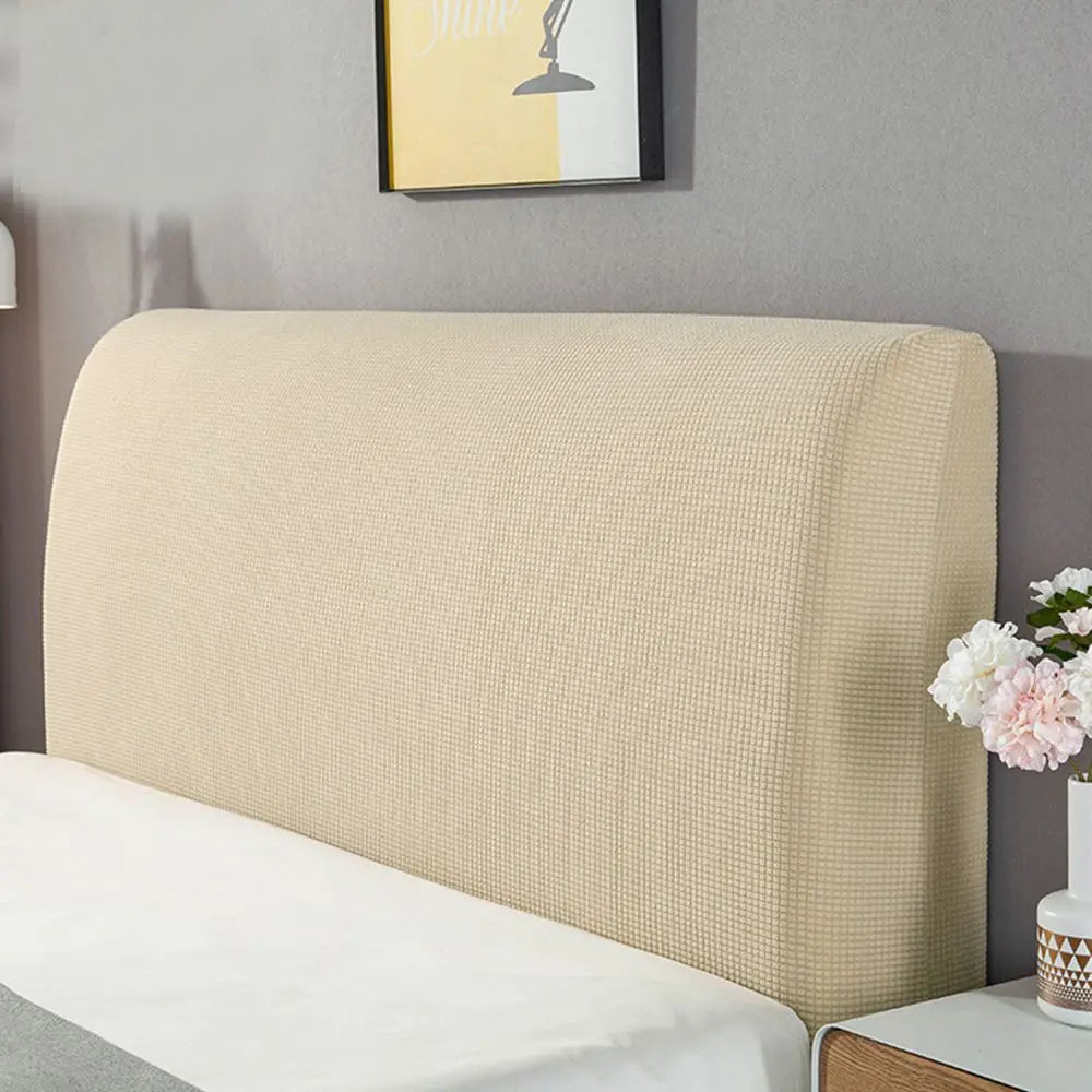 Thickened Bed Headboard Cover – Dustproof Polyester Slipcover Headboard Slipcover SWANS yellow L for180-200cm