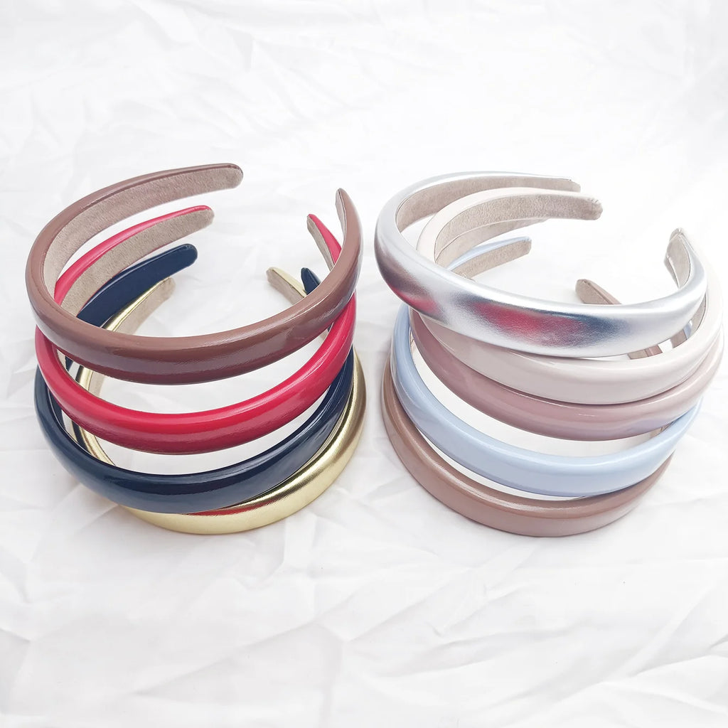 Vintage Leather Sponge Headband – Women's Fashion Hair Hoop Fashion Headband SWANS