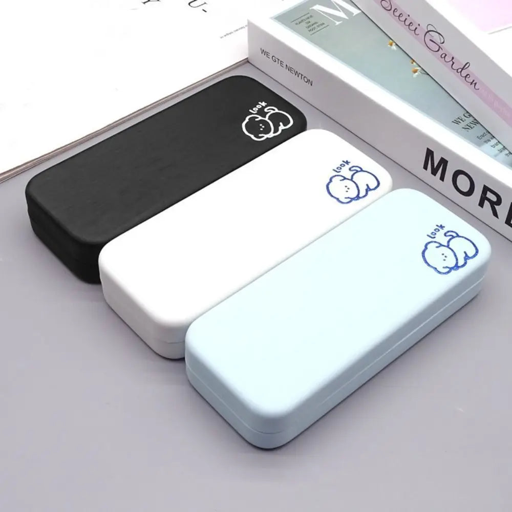 Portable Leather Glasses Case – Lightweight Eyewear Box Eyeglass Case SWANS