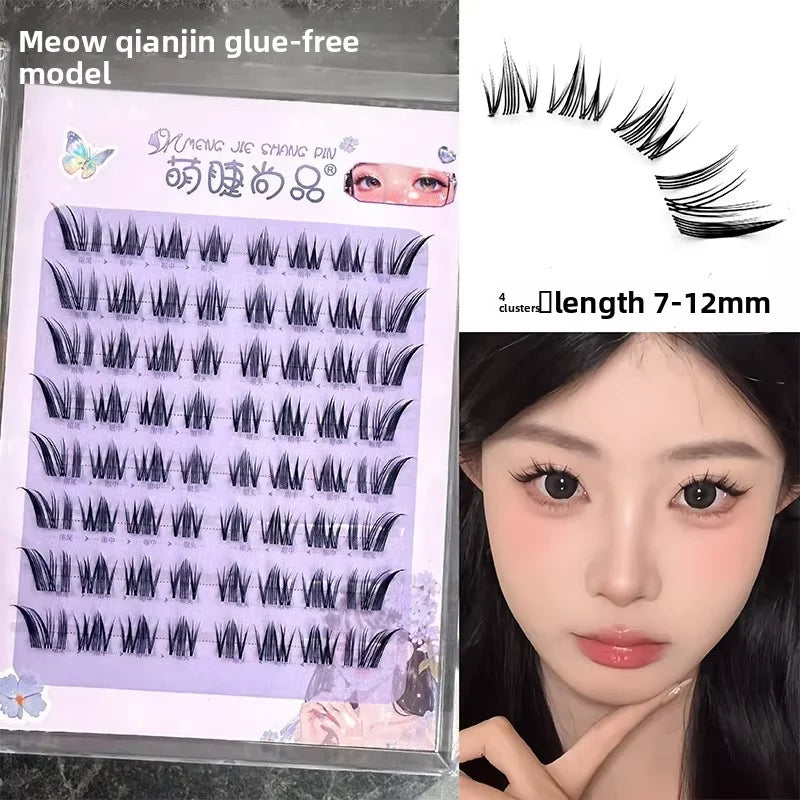 Self-Adhesive False Eyelashes – No Glue Voluminous Lashes False Eyelashes SWANS 10