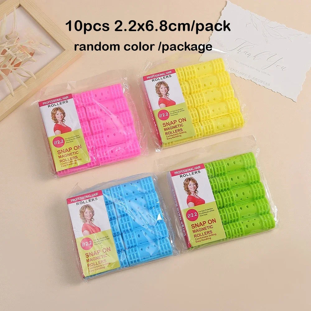 Heatless Hair Curlers – Self-Adhesive Flexi Rods & Perm Rollers Heatless Hair Curlers SWANS C random color