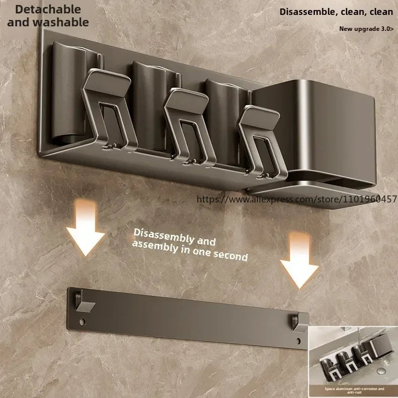 SWANS Wall-Mounted Toothbrush Holder & Cup Rack – No Drill Toothbrush Holder SWANS