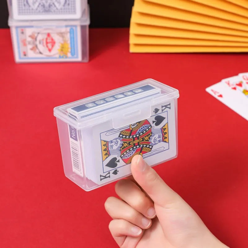 Clear Playing Card Deck Box – Poker Storage Case 1-2 Pack Card Storage Case SWANS