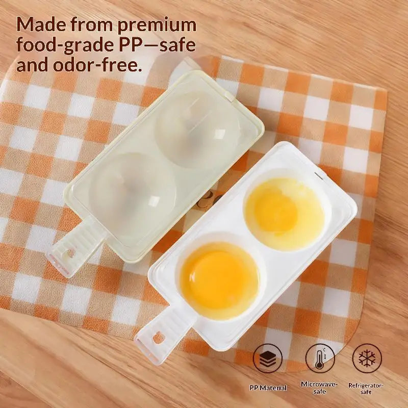 SWANS Microwave Egg Cooker – Food-Grade PP Egg Steamer Mold Egg Steamer Mold SWANS