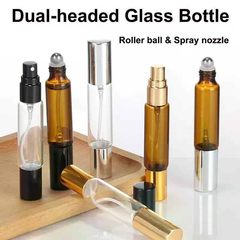 10ml Refillable Perfume Bottle – 2-in-1 Roller & Mist Spray Perfume Atomizer SWANS