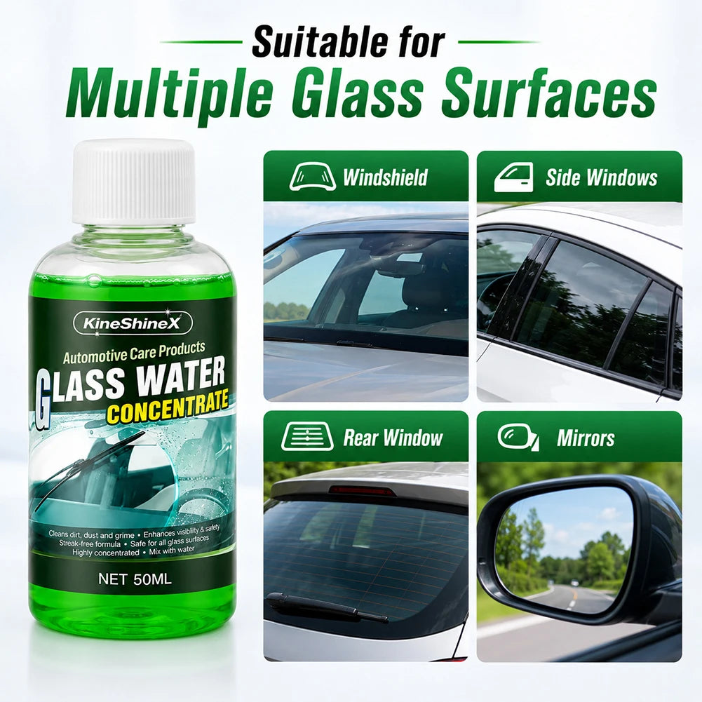 Windshield Cleaner Concentrate – Streak-Free Auto Glass Wash Windshield Glass Cleaner SWANS