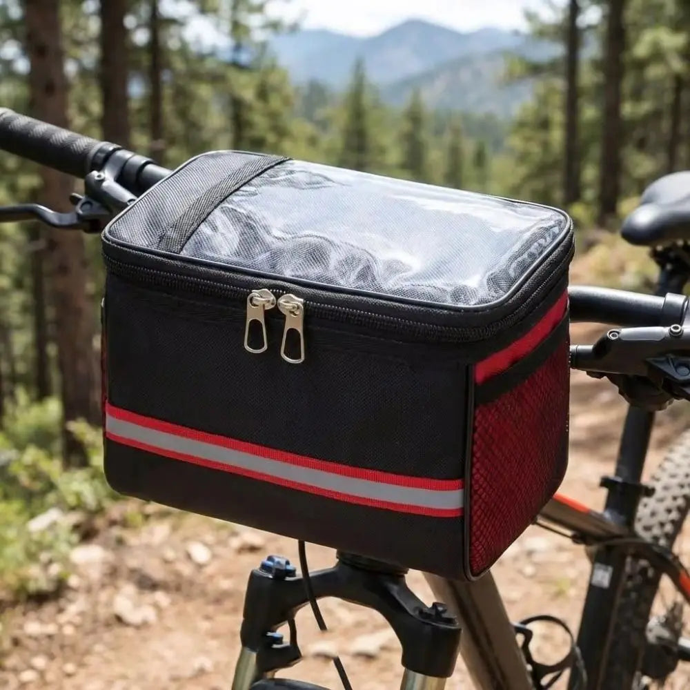 Waterproof Bike Handlebar Bag – Large Capacity Front Tube Bag Bicycle Handlebar Bag SWANS