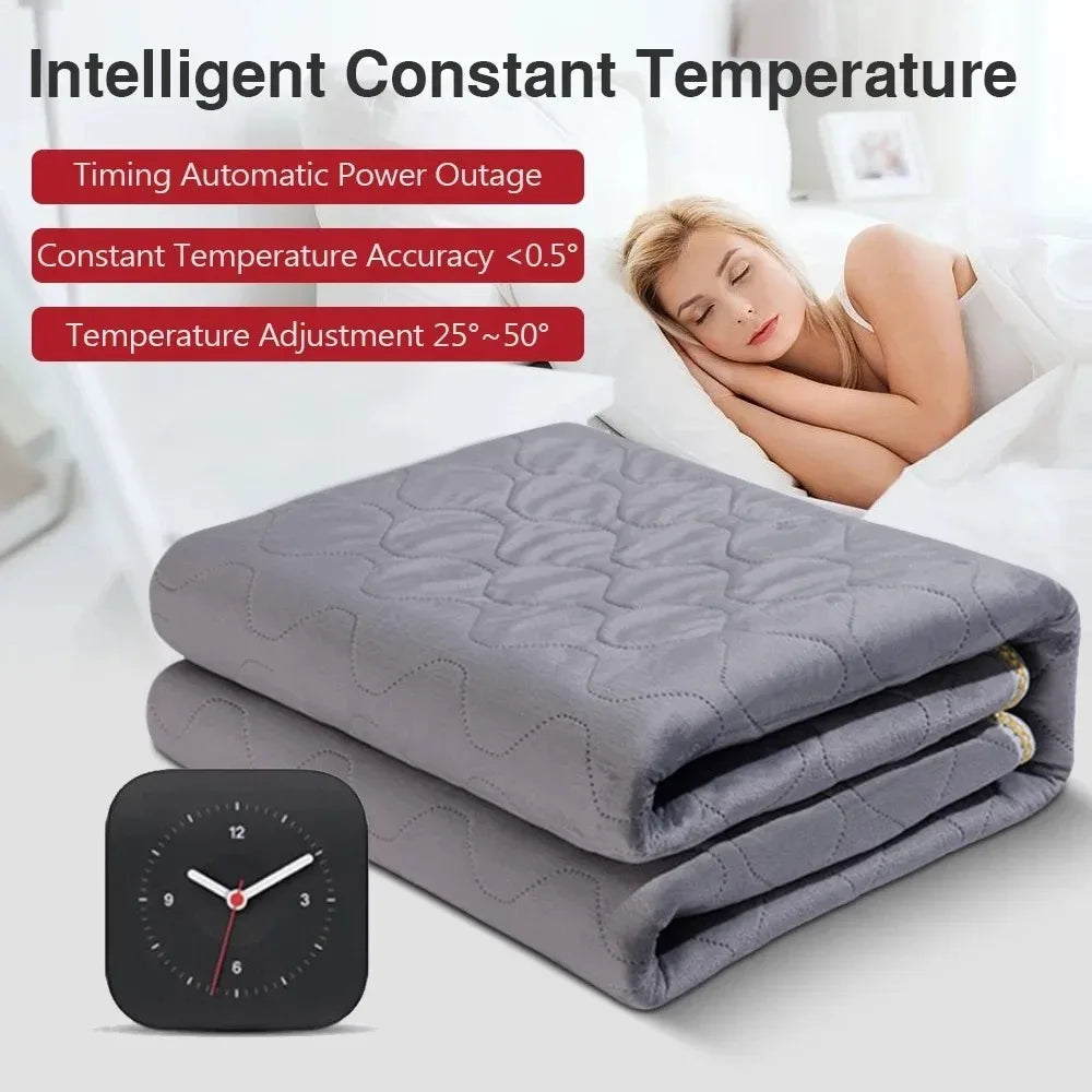 YTYIN 12V Electric Heated Blanket for Trucks & Camping 70×180cm Electric Heated Blanket SWANS