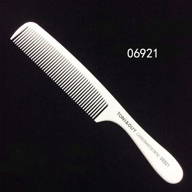 SWANS White Carbon Fiber Barber Comb – Professional Salon Tool Barber Hair Comb SWANS 06921