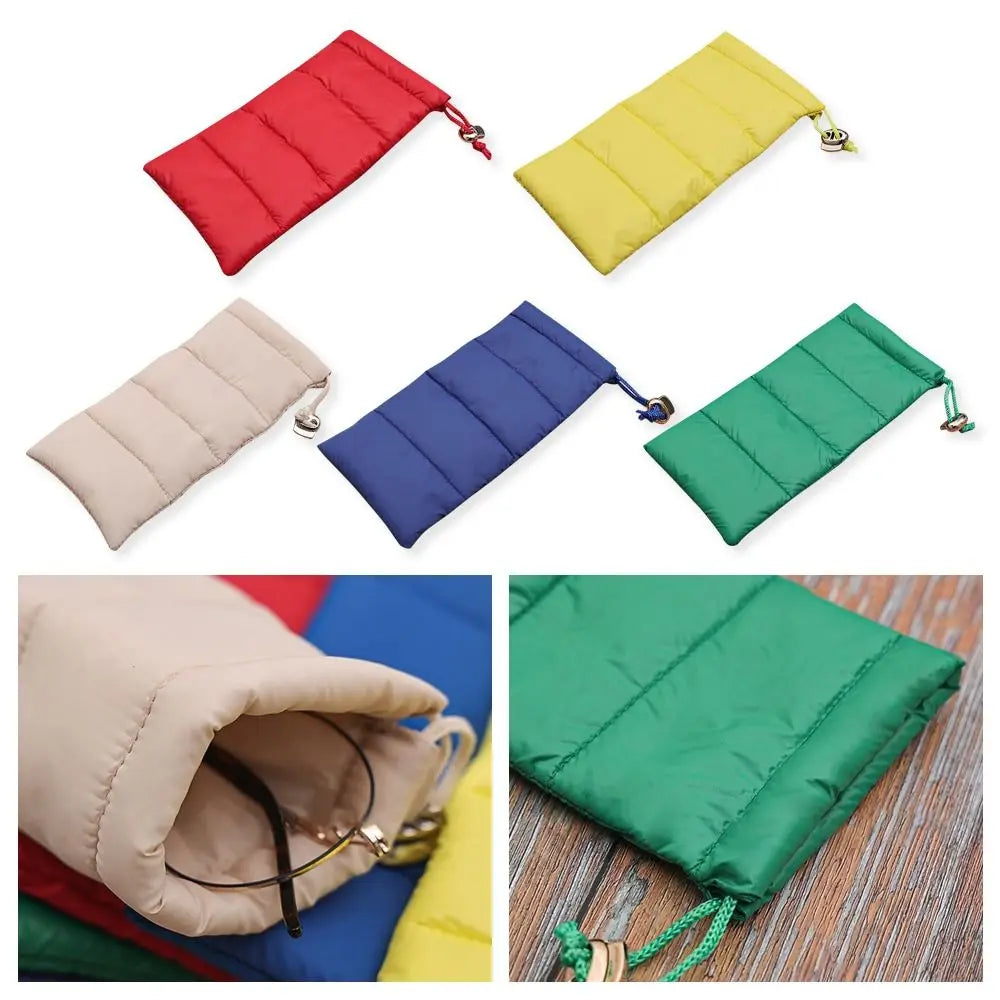 Soft Cotton Drawstring Glasses Case – Unisex Eyewear Pouch Eyewear Storage Case SWANS