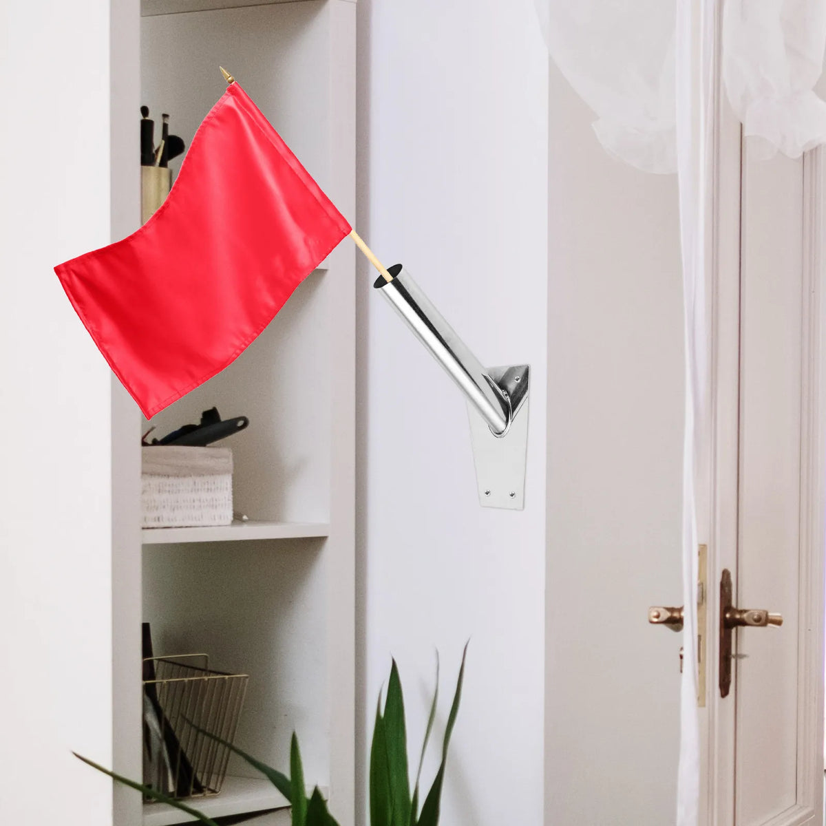 Stainless Steel Flagpole Wall Mount Bracket – Easy Install Flag Pole Bracket SWANS Default Title