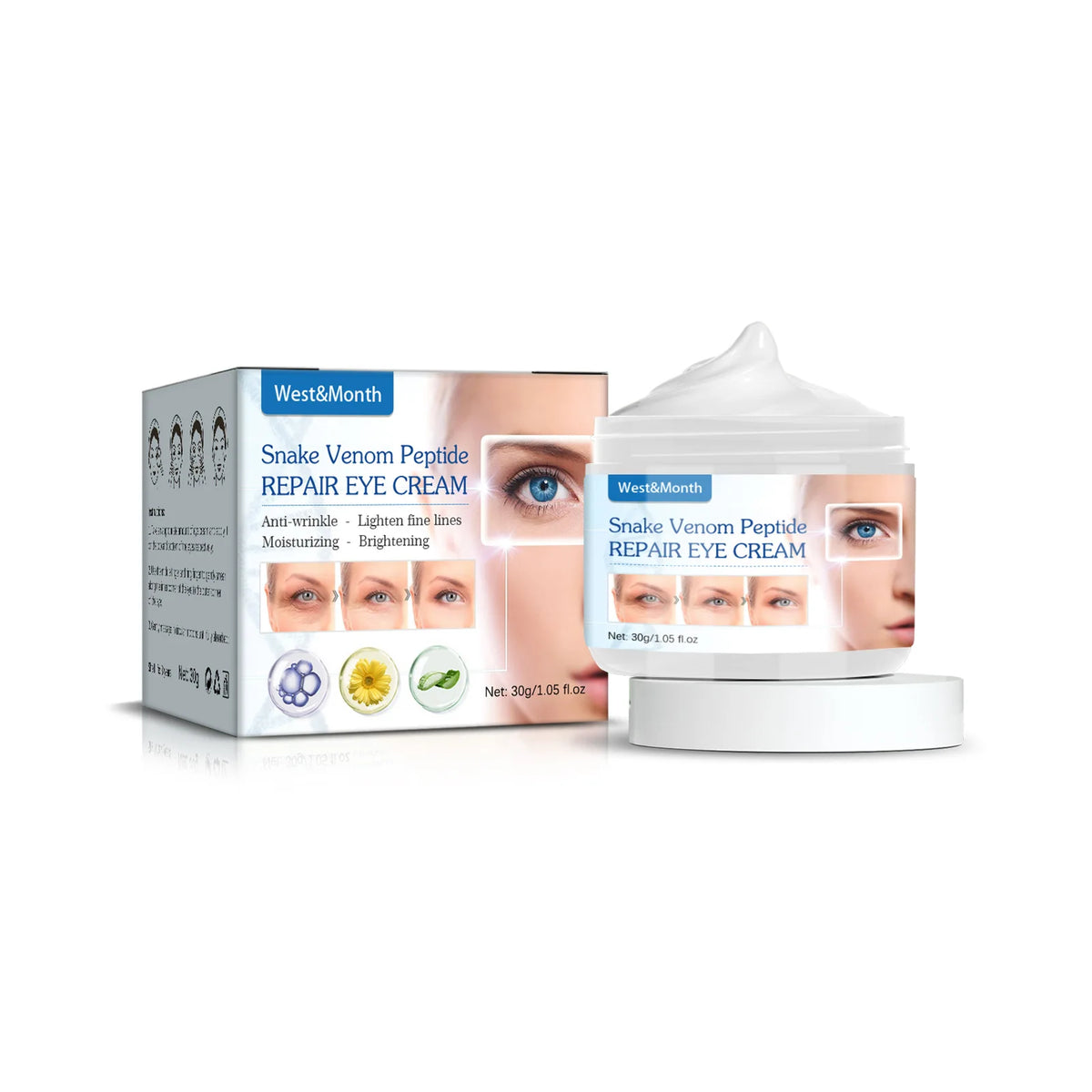 West Month Snake Venom Peptide Eye Cream – Anti-Aging 30g Peptide Eye Cream SWANS