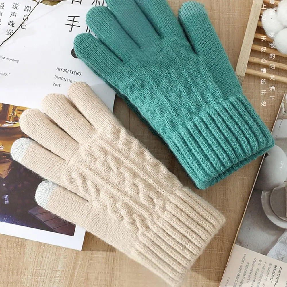 SWANS Unisex Knitted Winter Gloves – Windproof Touchscreen Winter Knitted Gloves SWANS