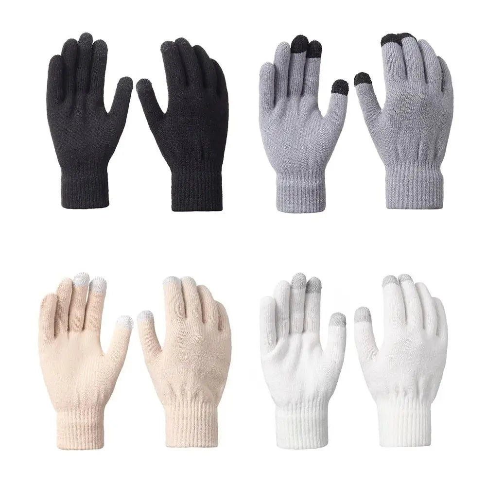 Women's 3-Piece Winter Knitted Hat, Scarf & Gloves Set Winter Accessory Set SWANS