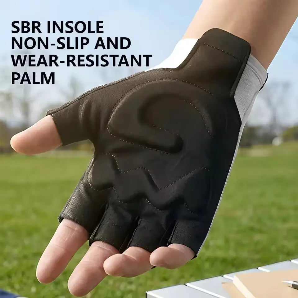 Half Finger Cycling Gloves – Breathable Anti-Shock Bike Gloves Cycling Gloves SWANS
