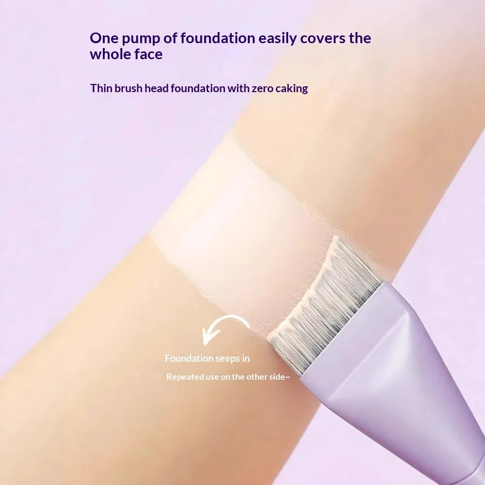 Moon Shape Foundation Brush – Flat Kabuki for Liquid Makeup Makeup Brush SWANS