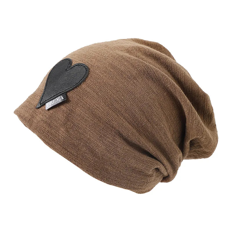 Y2K Baggy Slouchy Beanie – Women's Knit Winter Skullcap Slouchy Beanie Hat SWANS coffee One Size