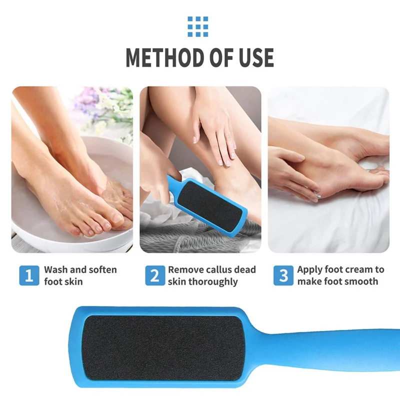 SWANS 6-Pack Double-Sided Pedicure Foot File Callus Remover Kit Pedicure Foot File SWANS Multicolor
