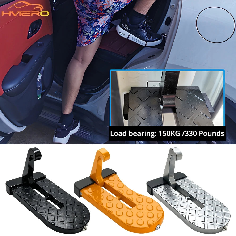 Foldable Car Door Step – Aluminium Alloy Roof Access Foot Pedal Car Door Step SWANS