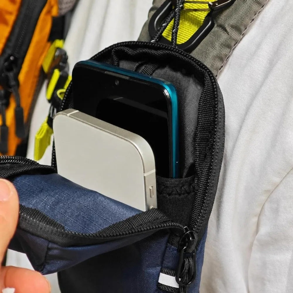 Lightweight Backpack Strap Pouch – Water-Resistant Phone Bag Shoulder Strap Pouch SWANS