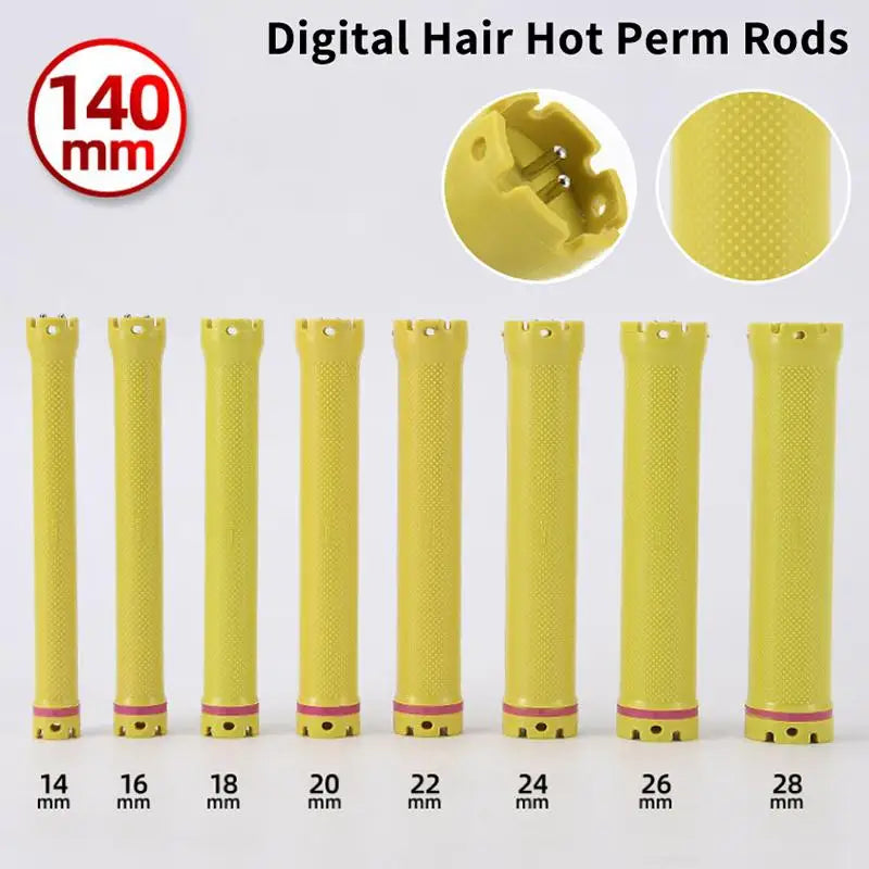 YOVIP 140mm 24V Digital Hot Perm Rod – French Wavy Curler Bar Hair Perm Rod SWANS