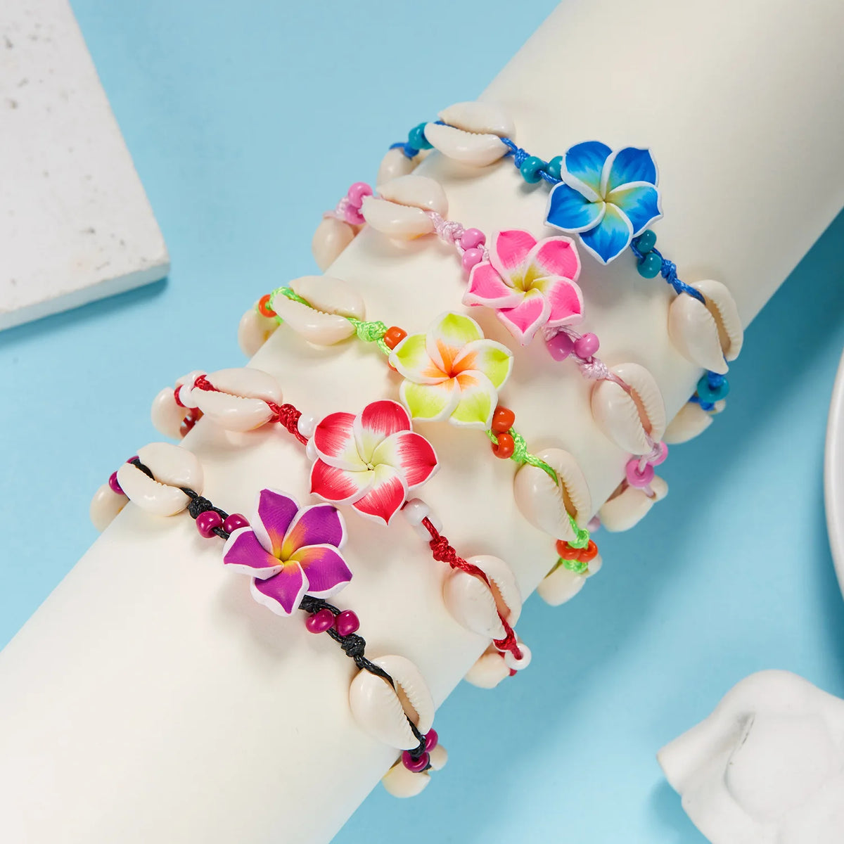 Tropical Flower Bracelet & Anklet – Bohemian Beach Jewelry Fashion Bracelet Anklet SWANS