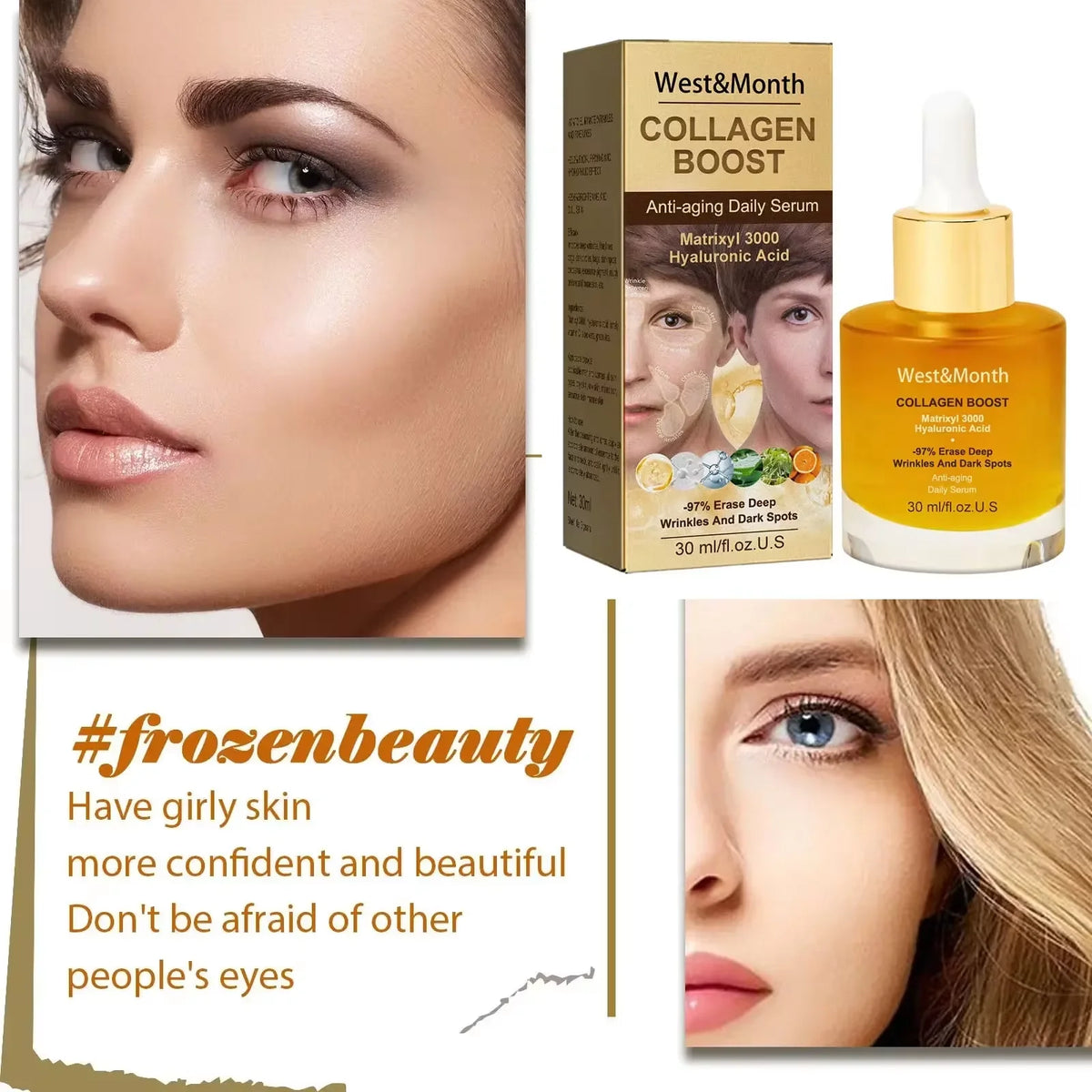 West Month Collagen Firming Face Serum – Lifting 30ml Face Serum SWANS
