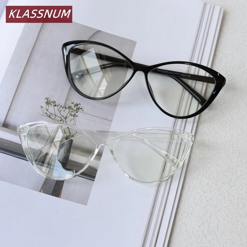 TR90 Cat Eye Blue Light Blocking Glasses Frame Women Eyeglasses Frame SWANS
