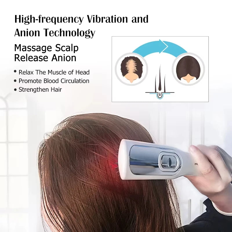 YIBER Laser Hair Growth Comb – Infrared Scalp Massager Laser Hair Growth Comb SWANS