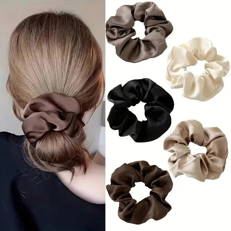 SWANS Elegant Hair Rings & Soft Elastic Hairbands – 1/5 Pack Hair Accessories SWANS