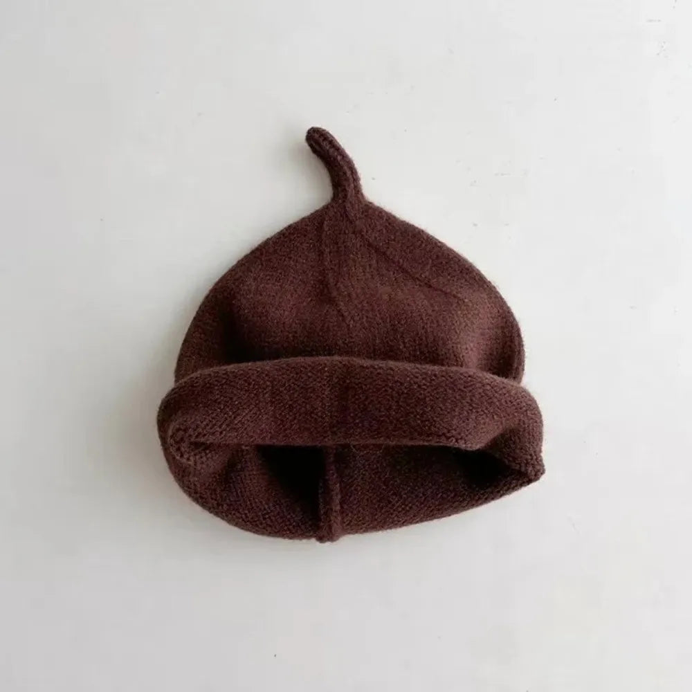 Kids Winter Knit Beanie Hat – Warm Cotton Baby Cap Ages 1–4 Kids Winter Beanie SWANS Coffee