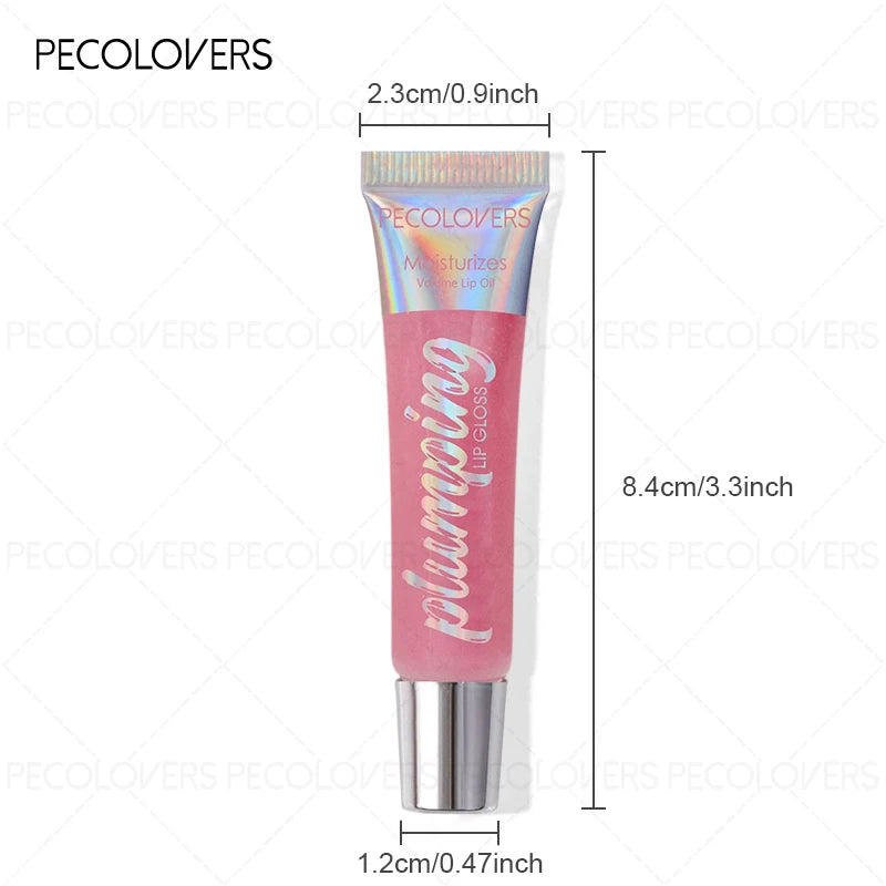 Waterproof Glitter Lip Oil – Clear Nourishing Lip Gloss Glitter Lip Gloss SWANS