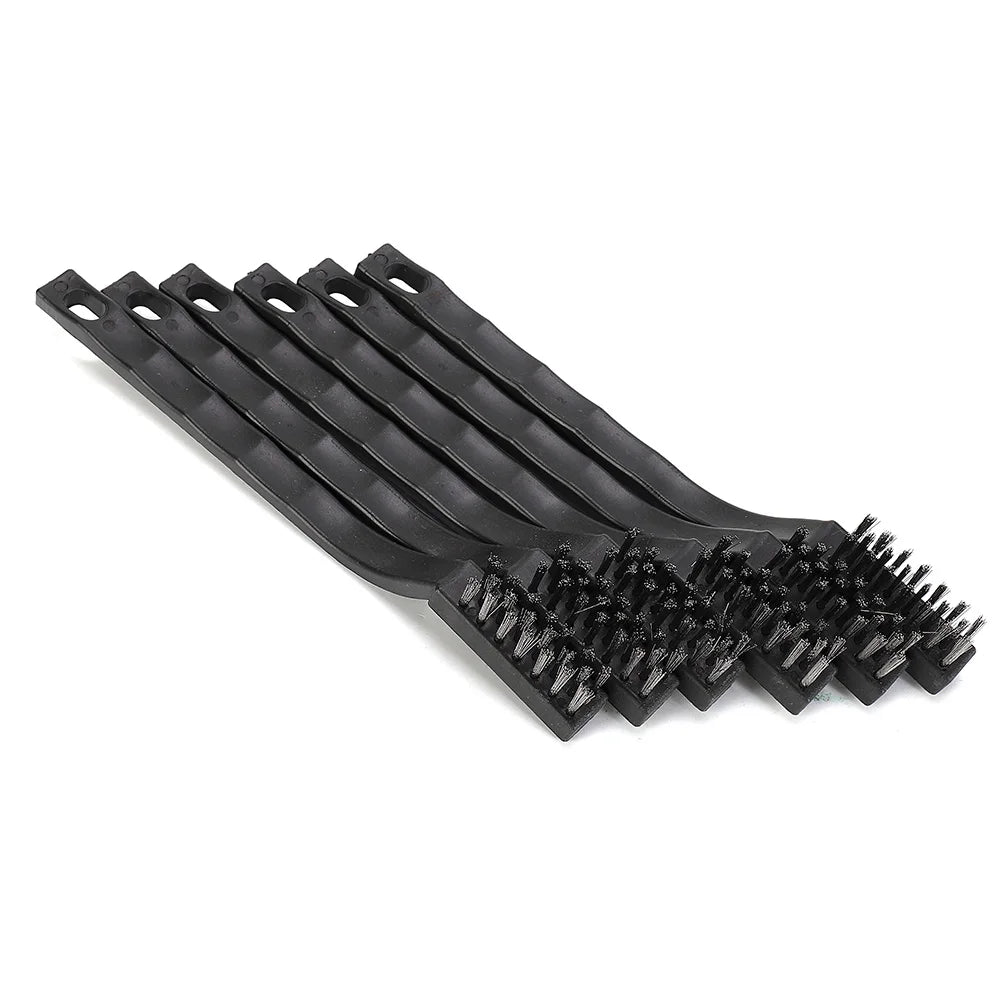 6-Pack Stainless Steel Wire Brush Set – Metal Polishing & Rust Wire Brush Set SWANS