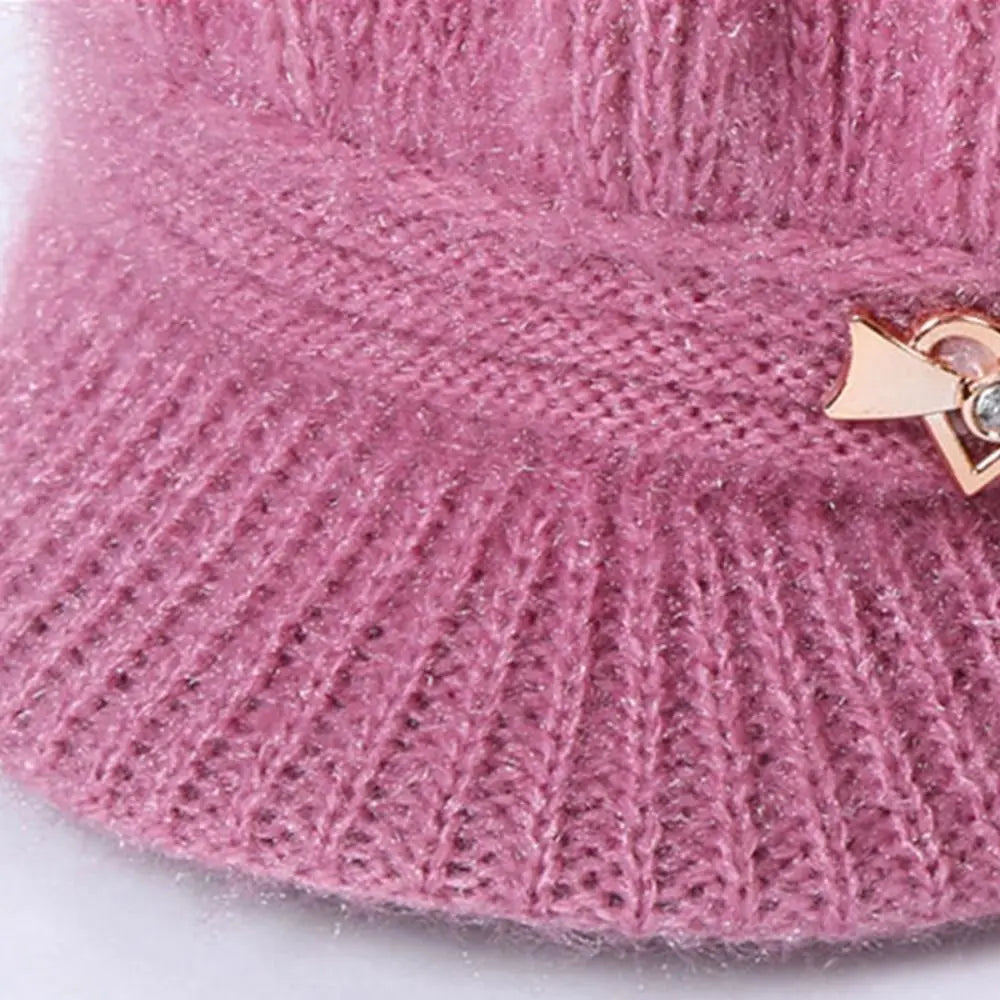 Women's Coral Fleece Beanie – Double Layer Ear Guard Hat Women's Beanie Hat SWANS