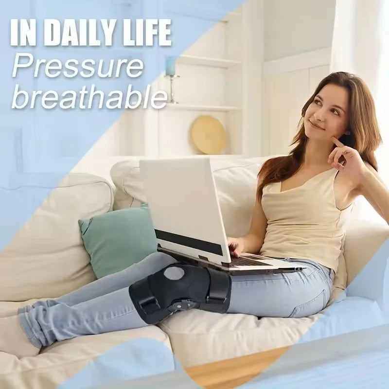Hinged Knee Brace Compression Support Strap – Men & Women Knee Brace Support SWANS