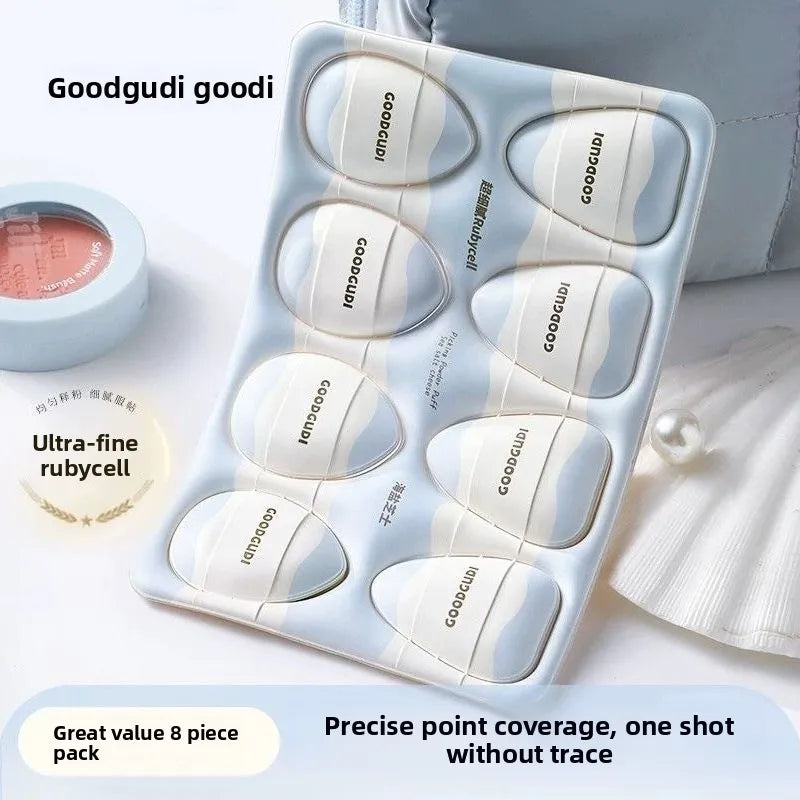 8-Pack Mini Finger Sponge Set – Foundation & Powder Puff Makeup Blending Sponge SWANS 8pcs a set