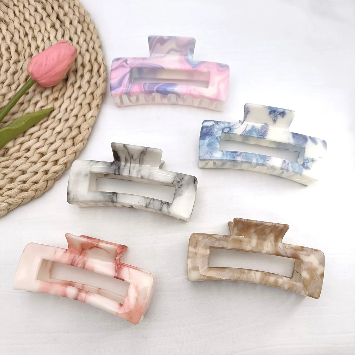 Korean Gradient Large Shark Hair Claw Clip for Thick Hair Hair Claw Clip SWANS