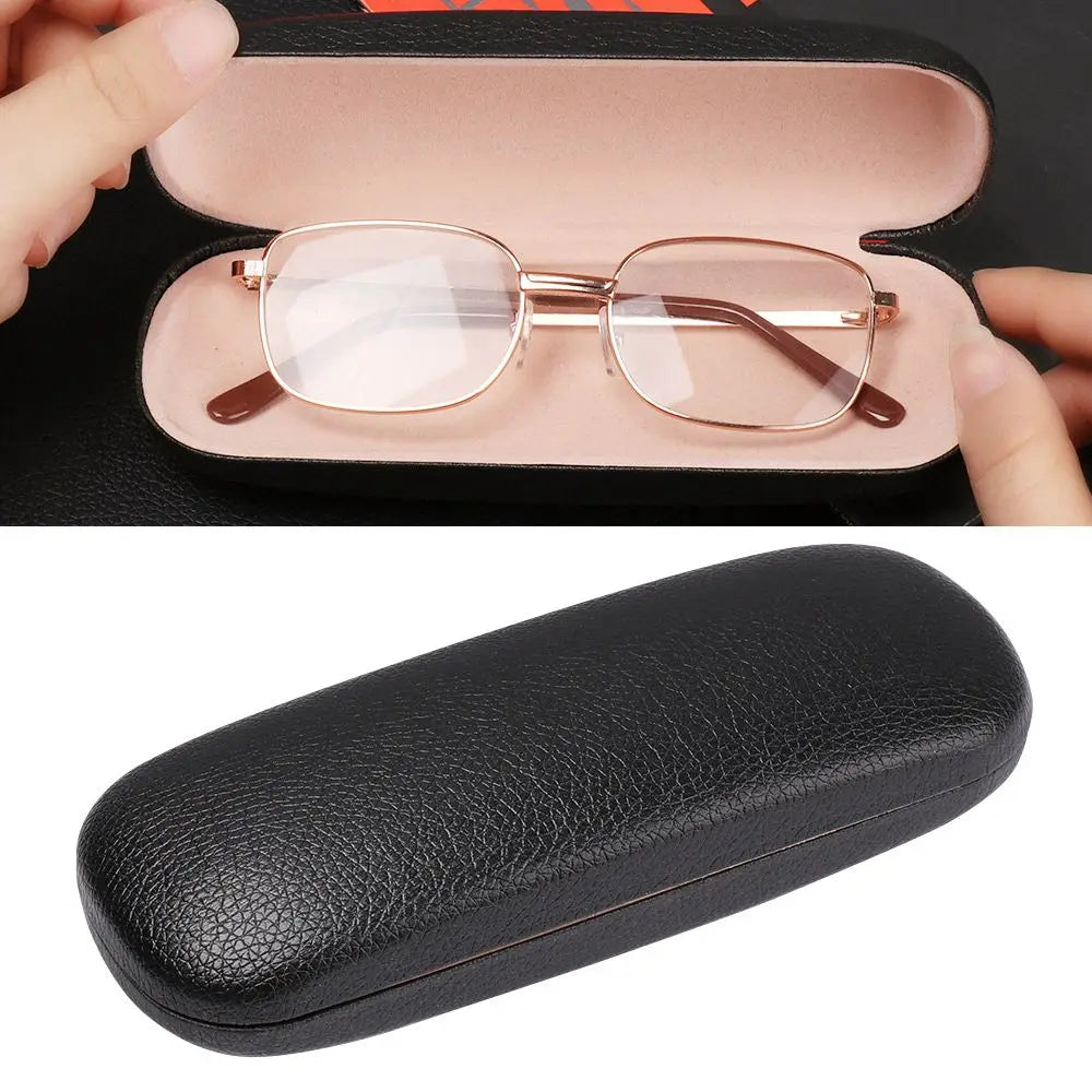 PU Leather Hard Eyeglass Case – Waterproof Glasses Box Eyeglass Case SWANS