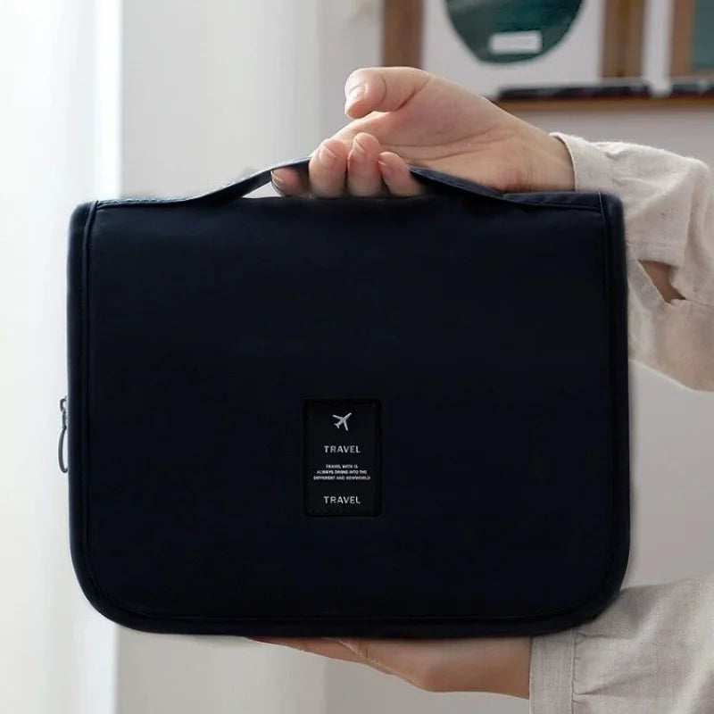 SWANS Hanging Travel Toiletry Bag – Water-Resistant Cosmetic Organizer Travel Toiletry Bag SWANS 1pcs black