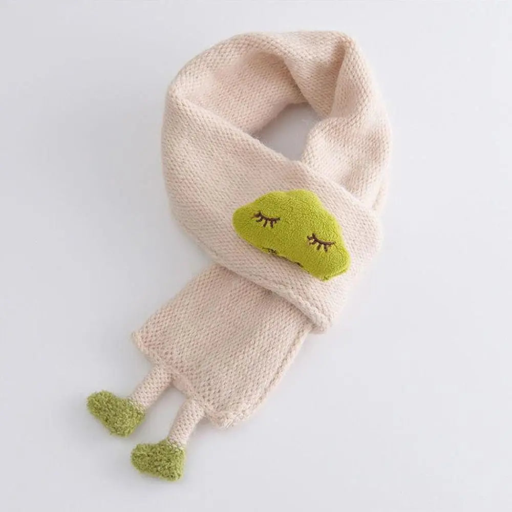 Korean Knit Baby Scarf – Cartoon Cloud Toddler Neck Wrap Baby Knit Scarf SWANS