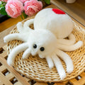 25cm Jumping Spider Plush Toy – Cute Realistic Stuffed Doll Plush Stuffed Toy SWANS White