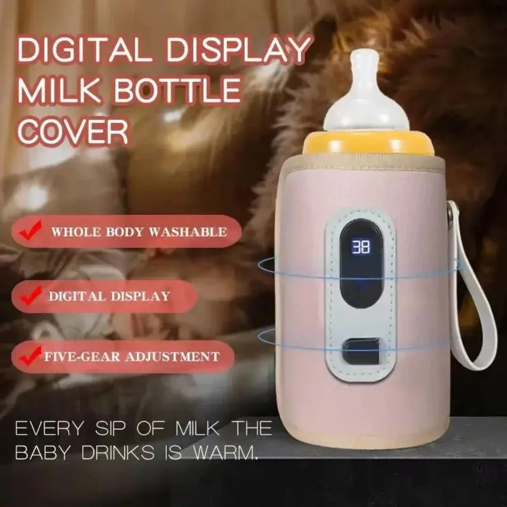 USB Portable Baby Bottle Warmer Bag – Travel Heating Sleeve Baby Bottle Warmer SWANS